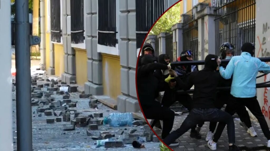 Protesta studentore në Tiranë